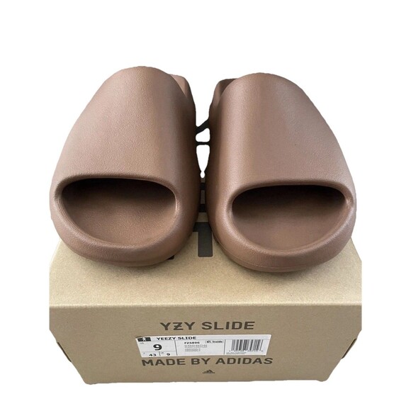 adidas Other - Adidas Yeezy Slide Flax 2024 (FZ5896) Mens Size 9 M / 11 W Brown Brand New w/box